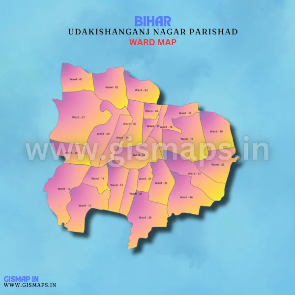 UdaKishanganj Nagar Parishad Ward Map